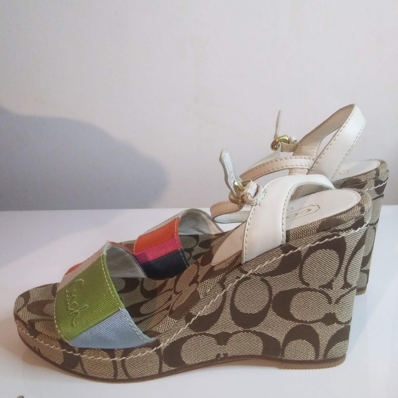 Coach 6 Anamaria Sandal Wedges - Picture 8 of 13